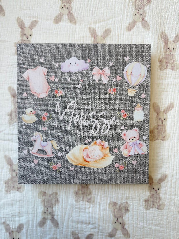 Baby Girl Memory Book - Personalized