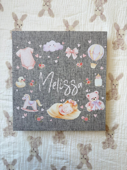 Baby Girl Memory Book - Personalized