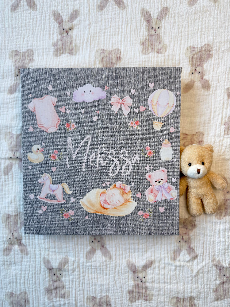 Baby Girl Memory Book - Personalized