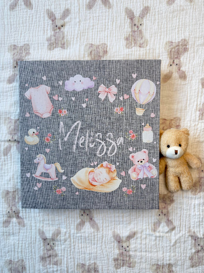 Baby Girl Memory Book - Personalized