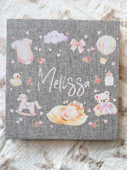 Baby Girl Memory Book - Personalized