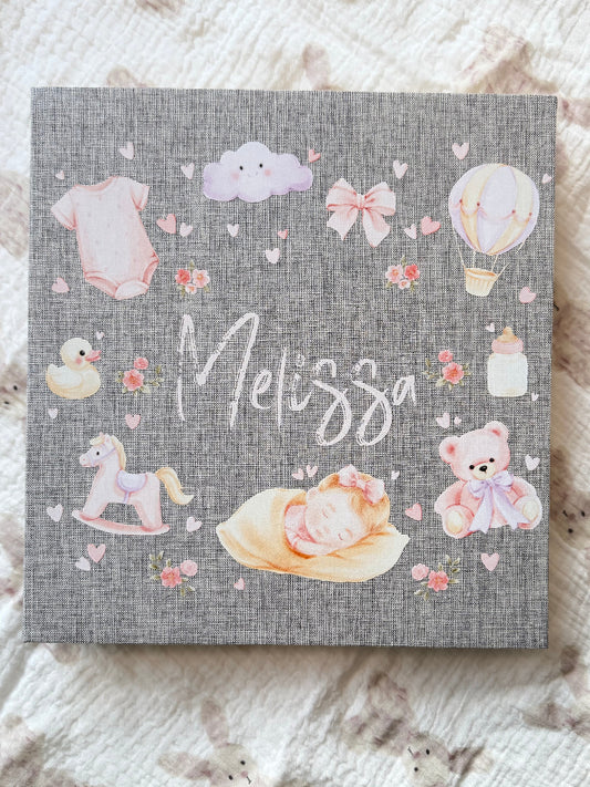 Baby Girl Memory Book - Personalized
