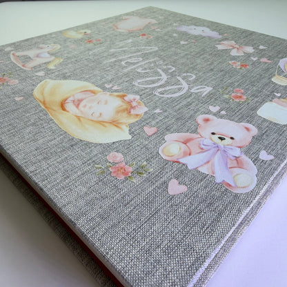 Baby Girl Memory Book Gift Set - Personalized