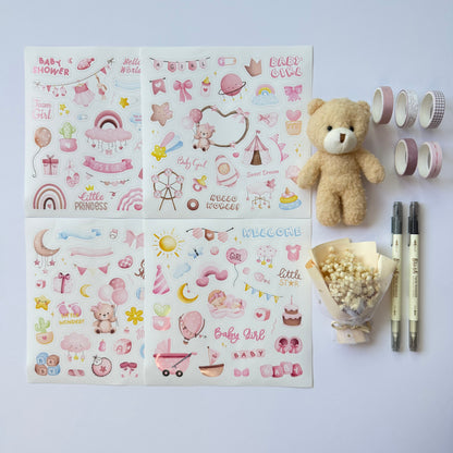 Baby Girl Memory Book Gift Set - Personalized